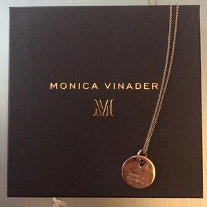 Monica Vinader Rose Gold Necklace.